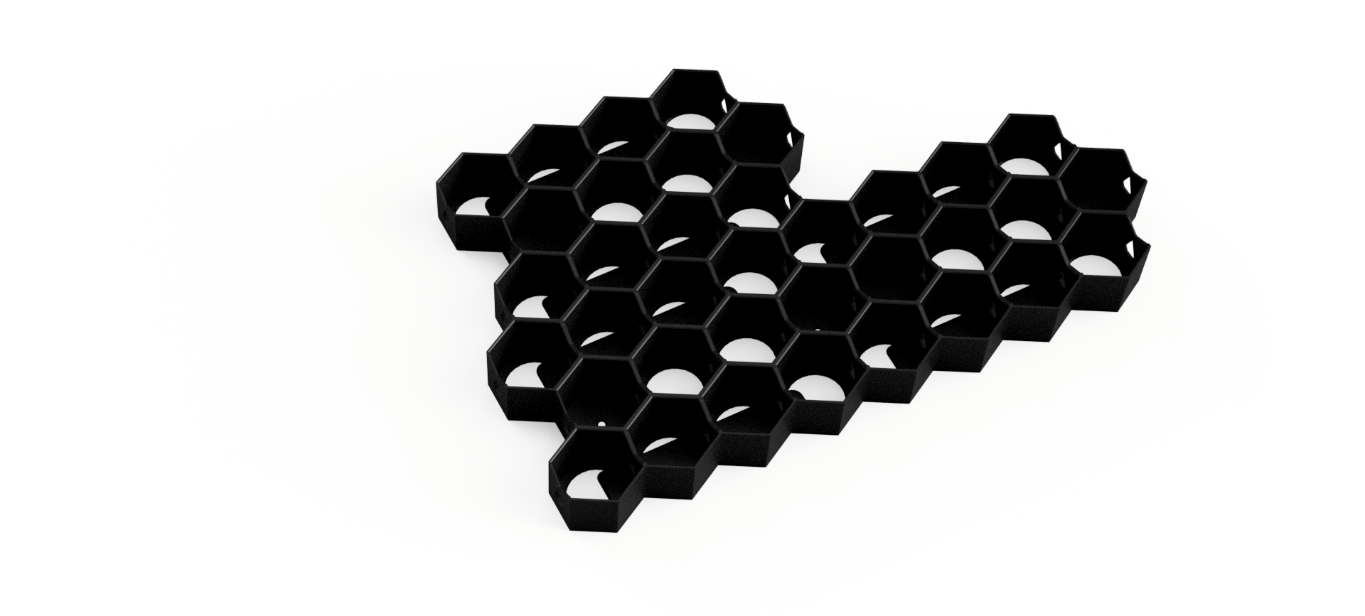 Citadel Paint Storage for 40k: 32mm Hex Wall & Desk Organiser (MODULAR) - Fat Dwarf