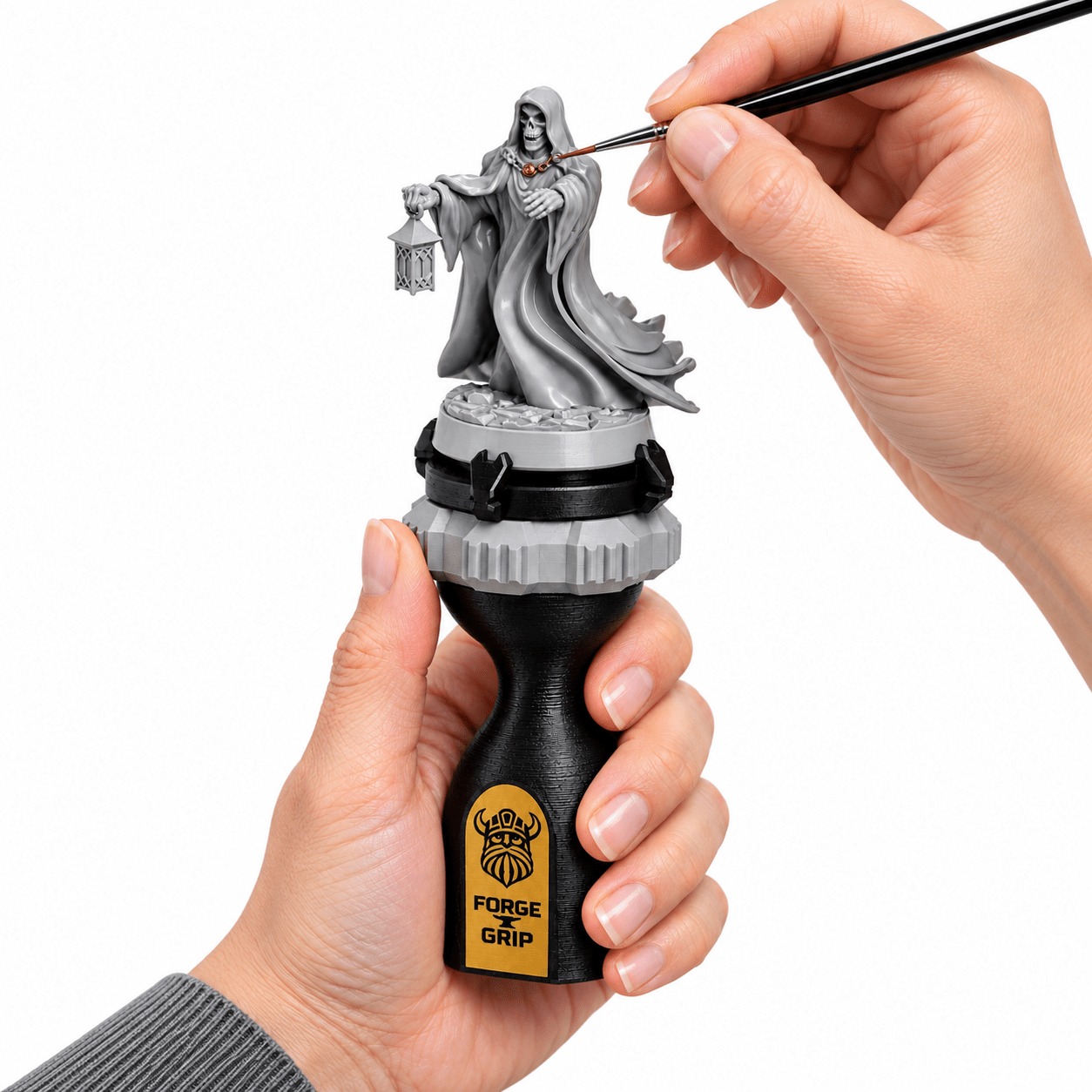 Forge Grip Miniature Painting Handle | Adjustable Model Holder - Fat Dwarf