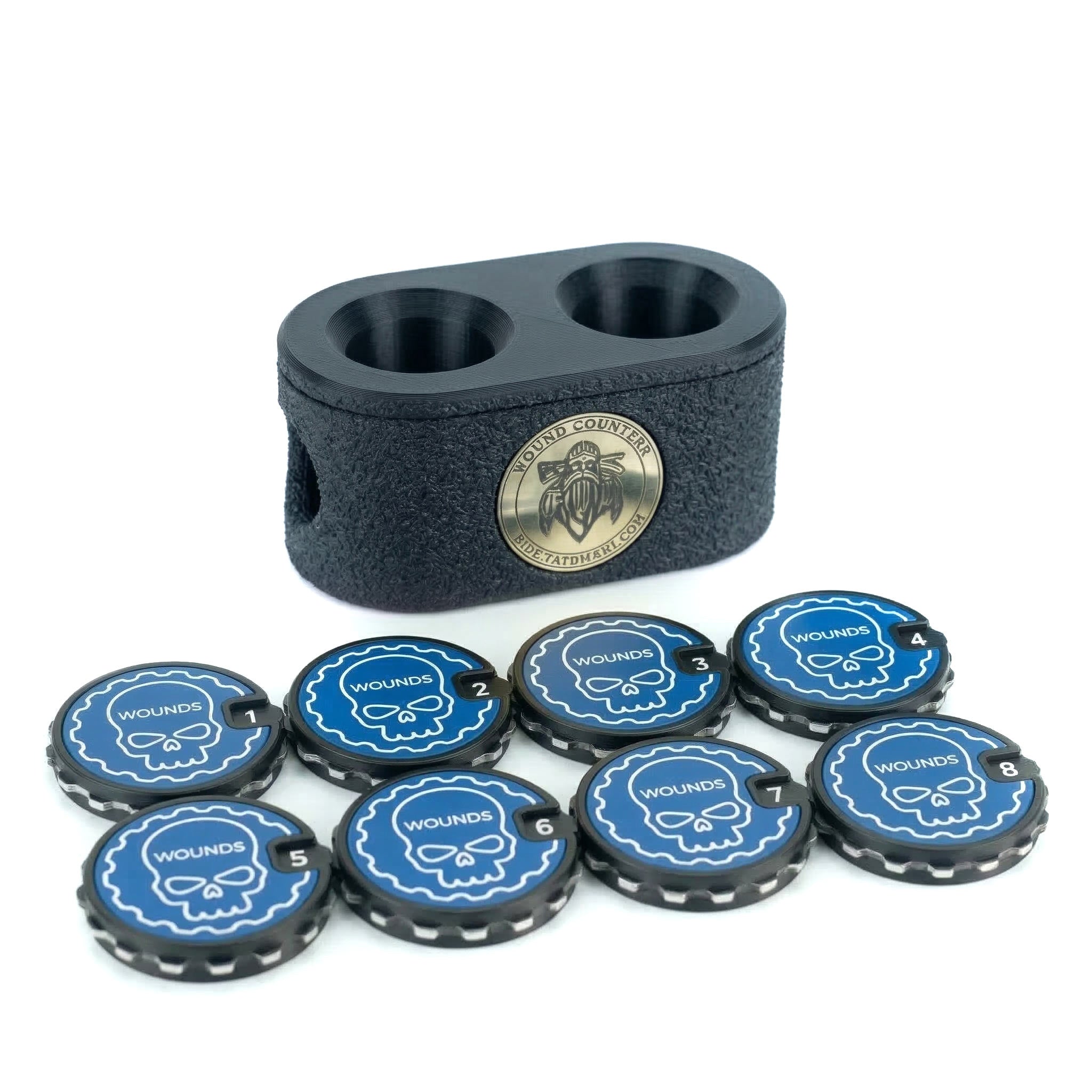 Tabletop Wound Tracker Set – x8 16 Wounds Counters